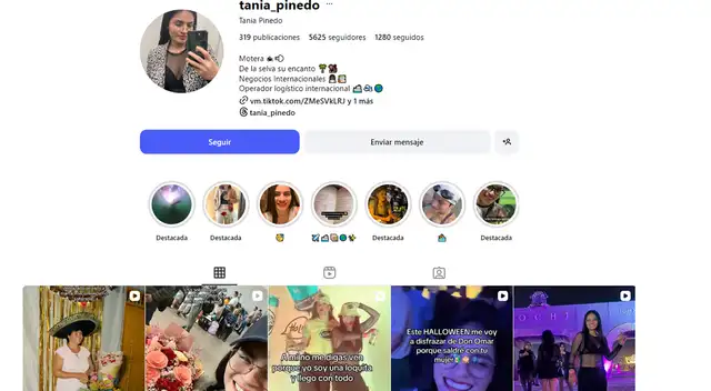 Lis Padilla le dedica románticos mensajes a Tania Pinedo.