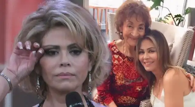 Gisela Valcárcel preocupada por la salud de su mamá.