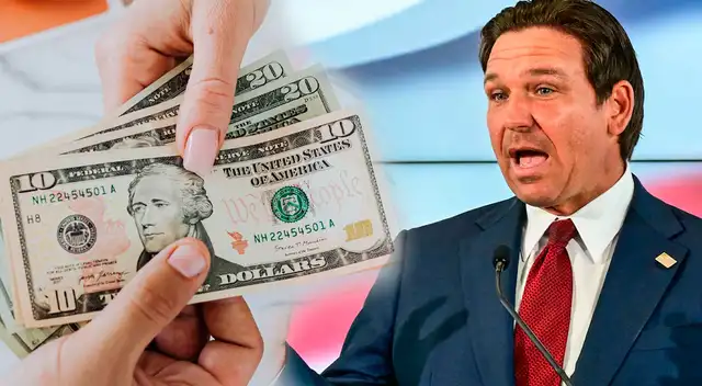 Ron DeSantis anuncia el pago de hasta 300 dólares en Florida. Ron DeSantis anuncia el pago de hasta 300 dólares en Florida.
