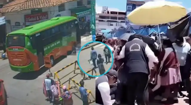Bus atropella sin piedad a niña de 3 años y a su abuela afuera de mercado en Cusco: video revela el brutal accidente