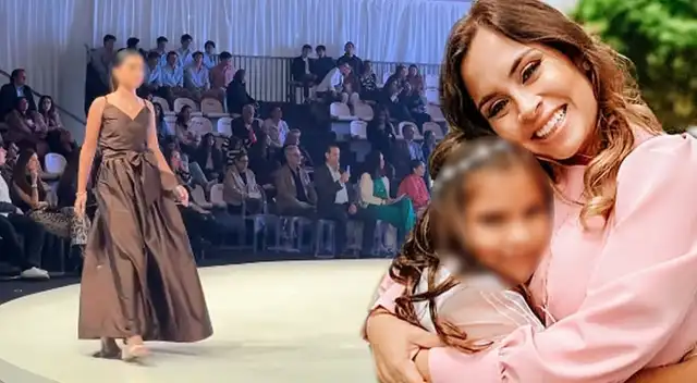 Ethel Pozo acompañó a su hija menor a su primera pasarela.