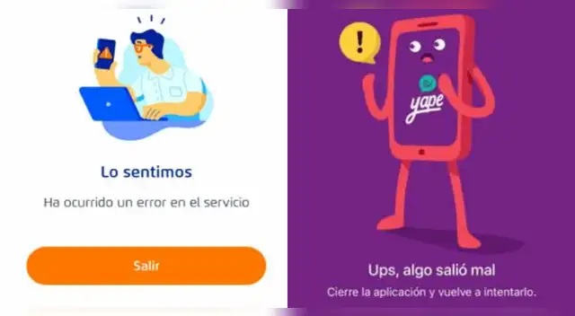 En redes sociales, usuarios de Yape y la app del BCP reportan fallas de las aplicaciones
