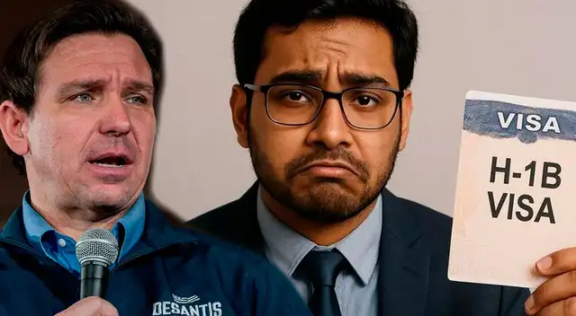 Ron De Santis impone nuevas restricciones para los inmigrantes con visa H-1B. Ron De Santis impone nuevas restricciones para los inmigrantes con visa H-1B.
