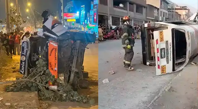 Unidad de transporte público pierde el control y se vuelca en VMT: reportan un fallecido y más de una decena de heridos