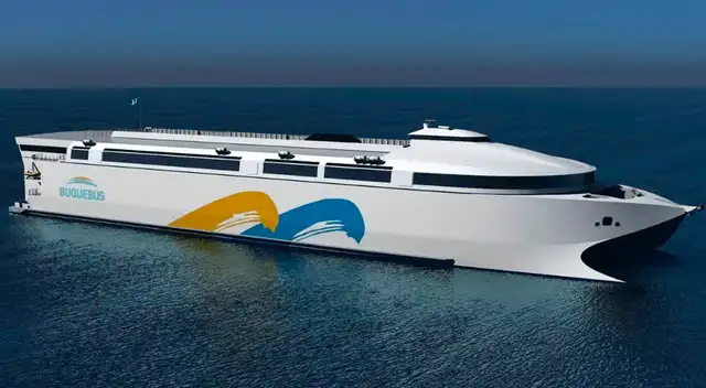 Presentan el ferry eléctrico más grande y rápido de Latinoamérica: unirá dos países y hará historia