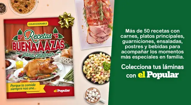 Recetas buenazas para celebrar, el nuevo coleccionable del diario El Popular.