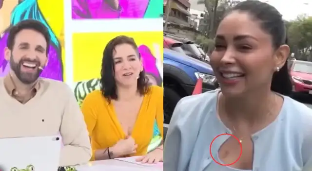 ¿Pamela Franco luce chupetón de Christian Cueva?