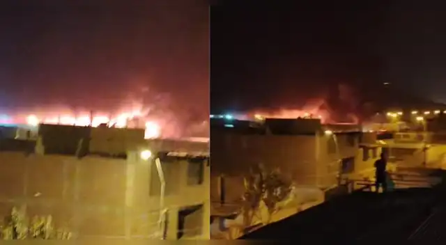 Incendio de gran magnitud consume almacén en Lurigancho-Chosica: bomberos aún no llegan al siniestro. Incendio de gran magnitud consume almacén en Lurigancho-Chosica: bomberos aún no llegan al siniestro.