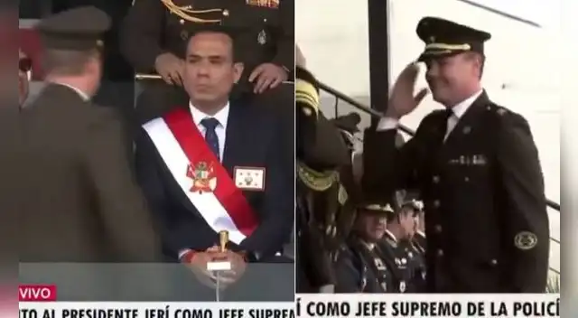 George Forsyth sorprendió al Presidente José Jerí al vestir el uniforme militar. Foto: captura/Perú TV