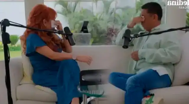 Magaly Medina se QUIEBRA al escuchar al diseñador Jorge Luis Salinas hablar sobre sus padres: “Tengo una historia parecida”