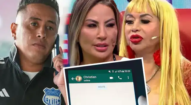 Susy Díaz expone chats con Christian Cueva.
