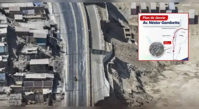 Anuncian cierre total  de la avenida Néstor Gambetta: esta es la ruta oficial de desvío.