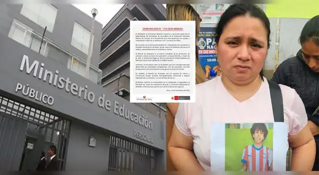MINEDU y las fuertes acciones tras fallecimiento de adolescente de 14 años durante horario escolar.