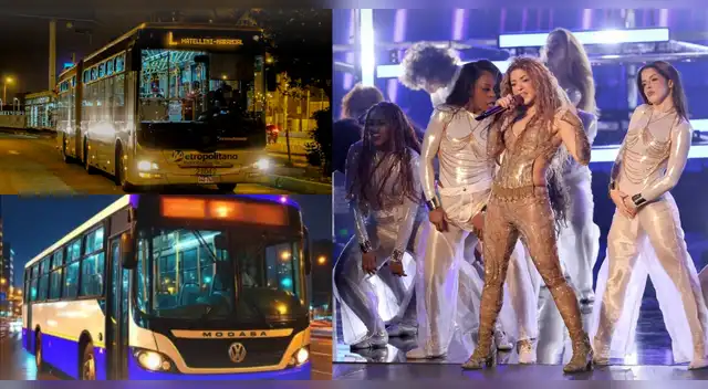 ATU extiende horarios del Metropolitano y Corredor Azul ante concierto de Shakira.
