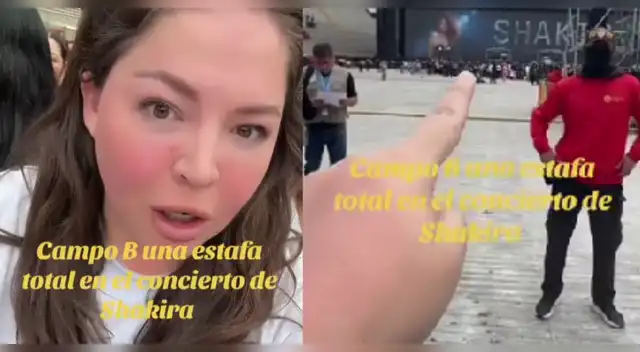 Peruana se indigna al descubrir que CAMPO B del concierto de Shakira no tendría acceso a pasarela tras haber pagado S/1.700 Peruana se indigna al descubrir que CAMPO B del concierto de Shakira no tendría acceso a pasarela tras haber pagado S/1.700