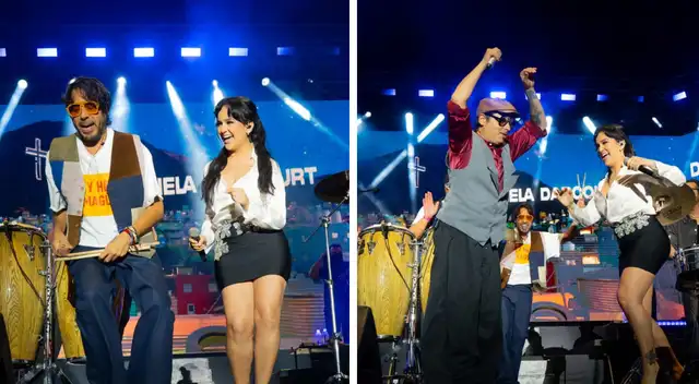 Daniela Darcout cantó con los hermanos Primera. Daniela Darcout cantó con los hermanos Primera.