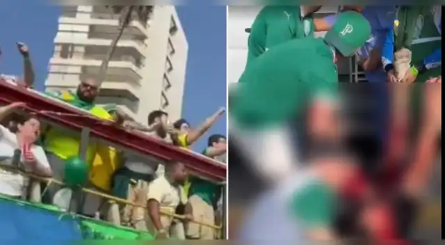 Hincha de Palmeiras fallece en Lima tras CAER de un mirabús. Hincha de Palmeiras fallece en Lima tras CAER de un mirabús.