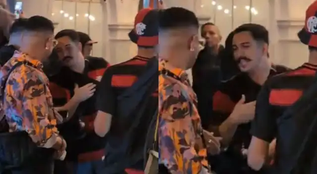 Hermanos Paletazo aparecen junto a hinchas brasileños en Miraflores. Hermanos Paletazo aparecen junto a hinchas brasileños en Miraflores.