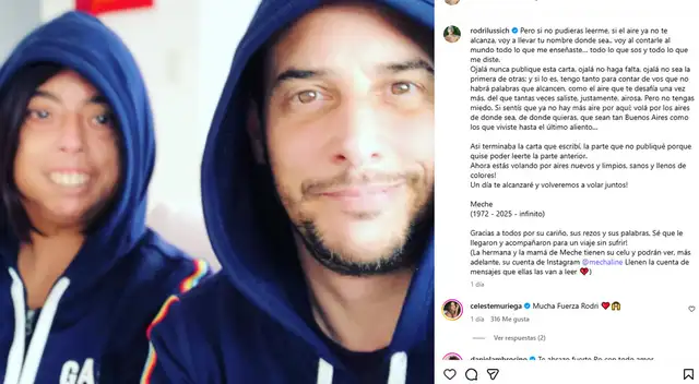 Lussich compartió un emotivo texto dedicado a Portillo. Lussich compartió un emotivo texto dedicado a Portillo.