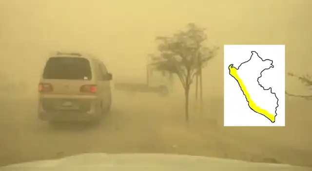 PRECUACIÓN | VIENTOS levantarán POLVO y ARENA: reducirán visibilidad en esta zona de la Costa, advirtió Senamhi PRECUACIÓN | VIENTOS levantarán POLVO y ARENA: reducirán visibilidad en esta zona de la Costa, advirtió Senamhi