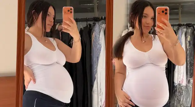 Francisca Aronsson mostró la pancita que usará en una nueva producción.