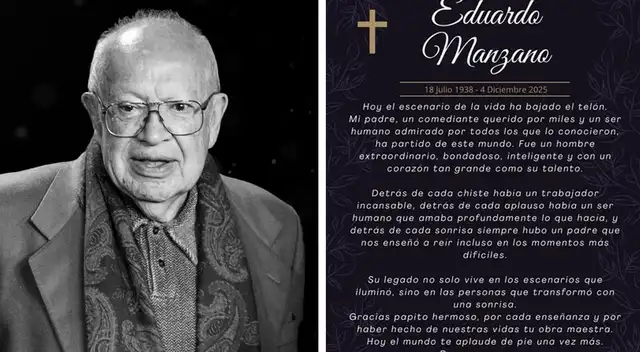 Falleció Eduardo Manzano, actor mexicano.