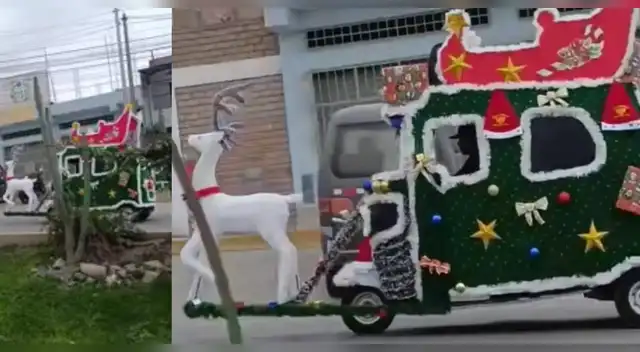 Mototaxista convierte su unidad en trineo y causa furor en redes: "En Perú no te aburres" Mototaxista convierte su unidad en trineo y causa furor en redes: "En Perú no te aburres"