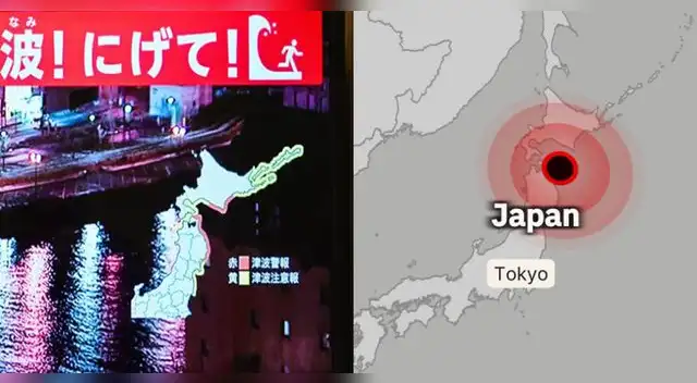 Un terremoto de 7.6 sacudió el lunes la costa norte de Japón