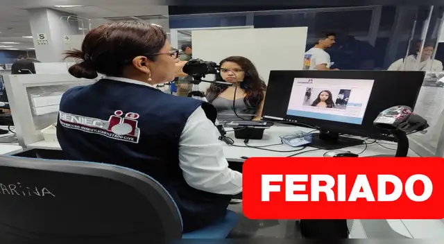 Reniec trabajará en un horario especial durante el feriado del 8 y 9 de diciembre.