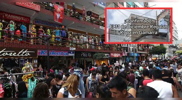 ¿Regalarán ropa en Gamarra este 31 de diciembre? Revelan los detalles, horarios y a que galerias acudir.