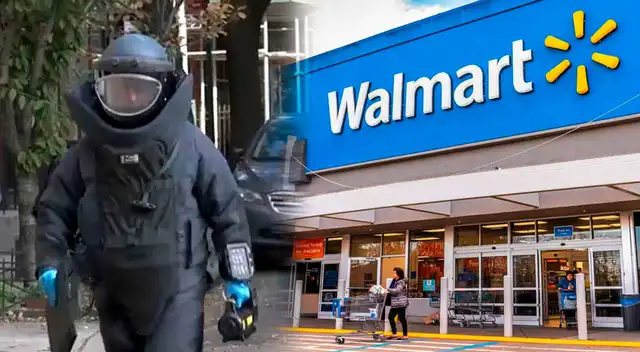 Autoridades EVACÚAN rápidamente Walmart por peligrosa amenaza. Autoridades EVACÚAN rápidamente Walmart por peligrosa amenaza.
