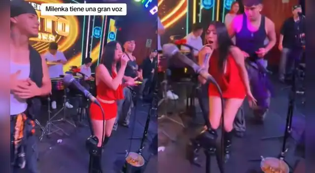 Milenka Nolasco SORPRENDE al cantar cumbia y público termina apoyándola. Milenka Nolasco SORPRENDE al cantar cumbia y público termina apoyándola.