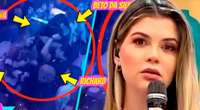 Brunella Horna y Richard Acuña sorprenden en discoteca.