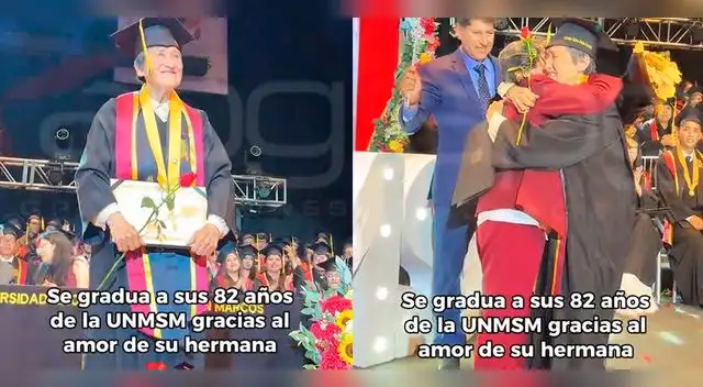 La mujer de 82 años, que ya es abogada de carrera, optó por una segunda carrera y ya la culminó La mujer de 82 años, que ya es abogada de carrera, optó por una segunda carrera y ya la culminó