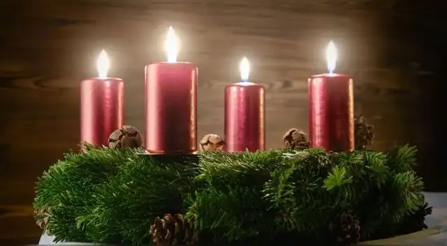 tercera vela de corona de adviento