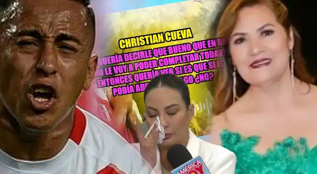 Christian Cueva RECONOCE fuerte DEUDA con la madre de Pamela López en revelador AUDIO: "No le podré completar todo..."