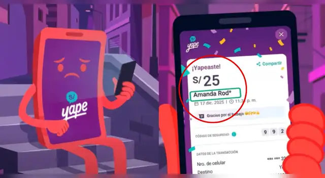 Yape responde a las críticas por ocultar nombres en su nueva actualización. Yape responde a las críticas por ocultar nombres en su nueva actualización.