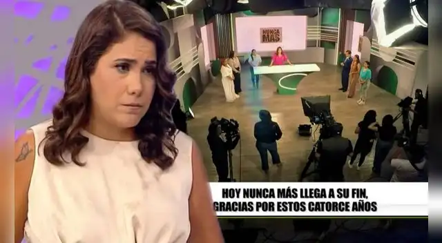Andrea Llosa CONFIRMA que programa 'Nunca Más' sale del aire y comparte EMOTIVA despedida.