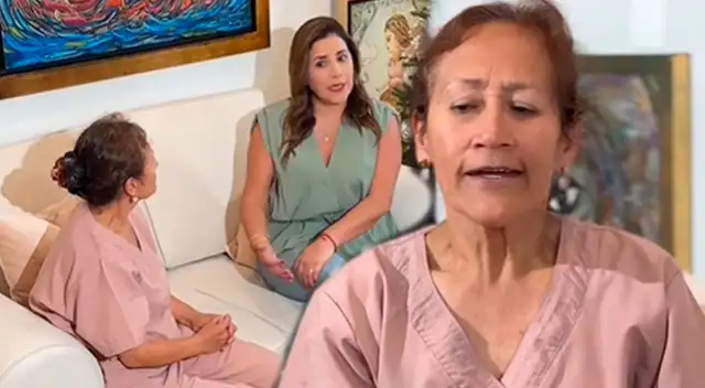 Andrea Llosa quedó sorprendida por su trabajadora de hogar. Andrea Llosa quedó sorprendida por su trabajadora de hogar.