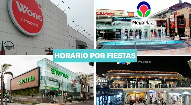 Consulta horarios de centros comerciales y supermercados por fiestas