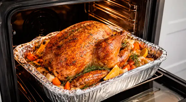 La TERRIBLE razón por la que NO DEBERÍAS usar aluminio para hornear el pavo en NAVIDAD, según el MINSA