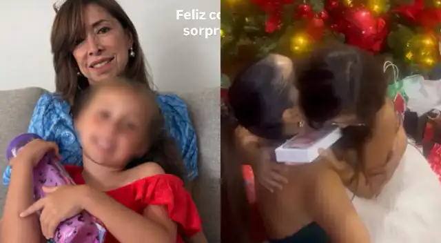 Ale Venturo mostró que suq hija recibió una Barbie por Navidad.