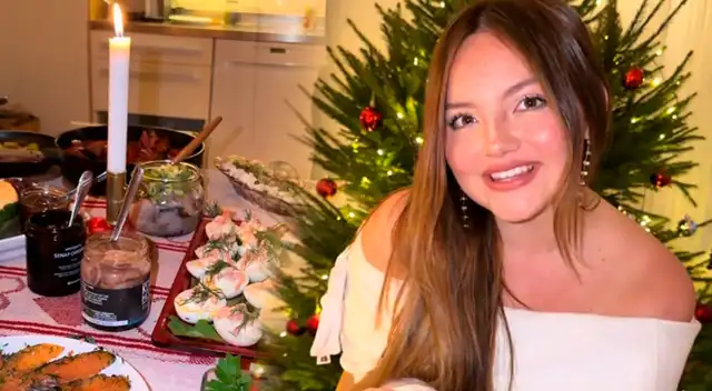 Francisca Aronsson celebra las fiestas en Suecia.