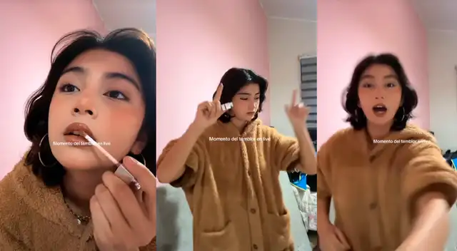 Conocida influencer fue sorprendida por temblor de 6 grados en plena transmisión en vivo: "Para que bailes mejor"