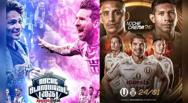 Alianza Lima y Universitario separaron el sábado 24 de enero de 2026 para sus presentaciones. Foto: composición EP