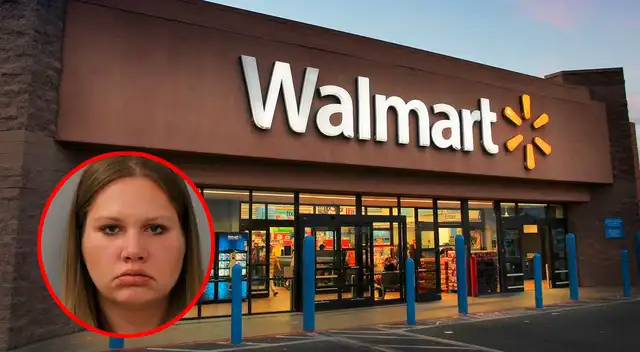 Mujer amenazó con un cuchillo a clientes de Walmart. Mujer amenazó con un cuchillo a clientes de Walmart.