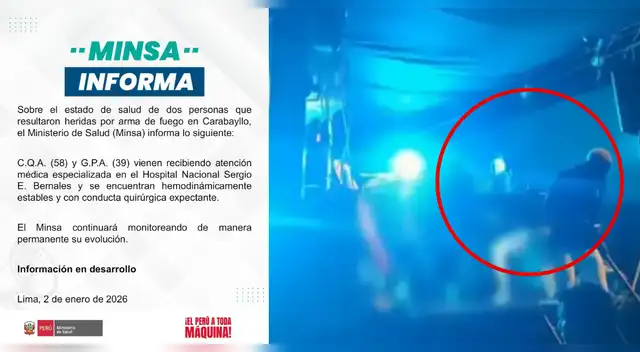 Minsa revela el estado de salud de integrantes de Carlos Miguel y Orquesta tras balacera en Carabayllo.