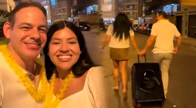 Mark Vito recibió el año con su novia.