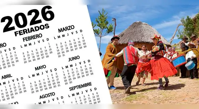 Calendario 2026: Julio y Diciembre, los meses con más feriados en Perú
