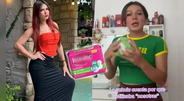 La Uchulú reveló que usa toallas higiénicas y sorprende a sus seguidores.